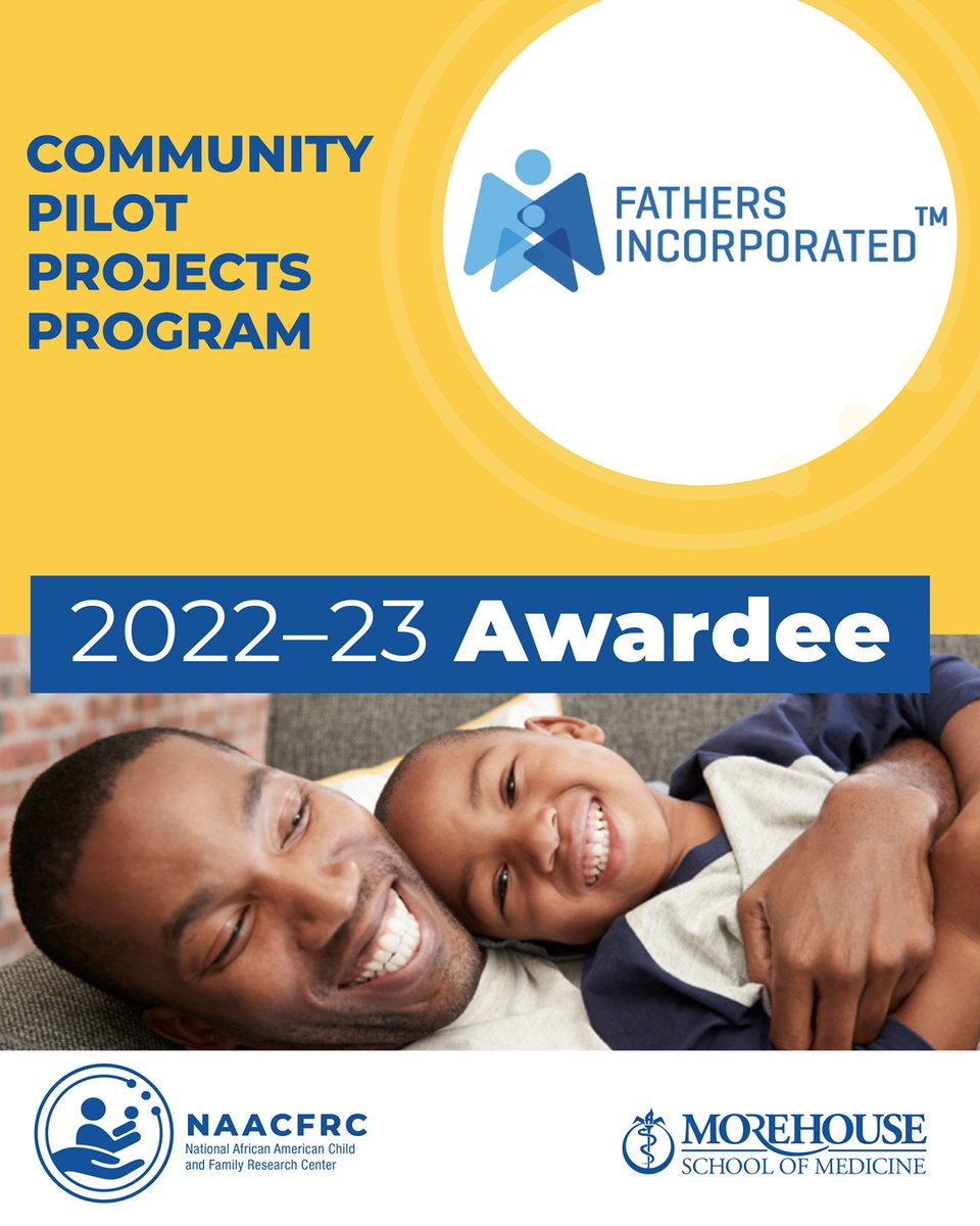 NAACFRC (@naacfrc) on Twitter photo Through our Community Pilot Project Program, we help organizations like <a href="/Fathersincorp/">Fathers Incorporated</a> conduct community-based participatory research on the lived experiences of young fathers and the perceptions of the supports available to assist them in their fathering roles.
Learn more about Through our Community Pilot Project Program, we help organizations like <a href="/Fathersincorp/">Fathers Incorporated</a> conduct community-based participatory research on the lived experiences of young fathers and the perceptions of the supports available to assist them in their fathering roles.
Learn more about