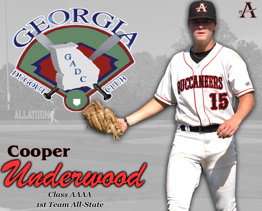 Congratulations to Cooper Underwood on being named to the Georgia Dugout Club All-State Team for the 2025 season