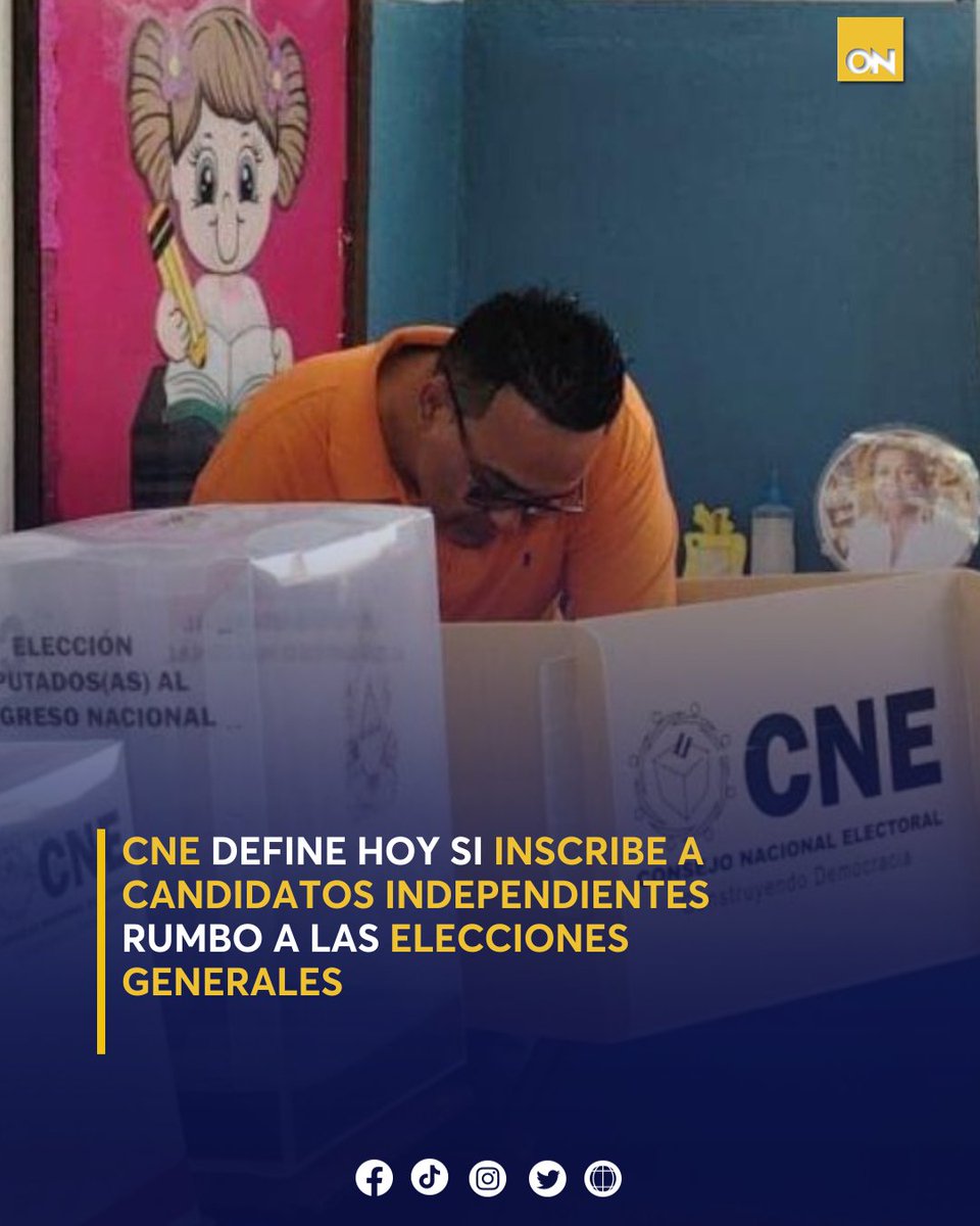 11_Noticias's tweet photo. 🗳️ ¡Día clave para los independientes! Hoy 30 de junio, el CNE definirá si aprueba las 32 candidaturas sin partido para las elecciones generales.
🔍 Todos los detalles aquí 👉 https://t.co/AlXqSsXEel
#EleccionesGenerales #CandidatosIndependientes https://t.co/0aMs4NjwbF