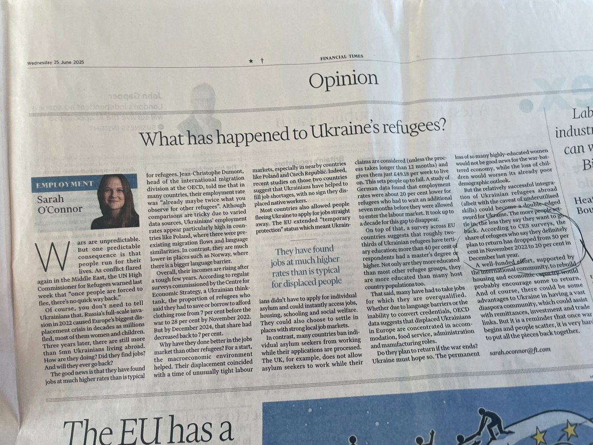 Melinda Haring (@melindaharing) on Twitter photo Yet one more reason why the war in Ukraine needs to end ASAP. According to <a href="/ces_ukraine/">CES Ukraine</a> surveys, the share of Ukrainian refugees who say they definitely plan to return has dropped from 50% in November 2022 to 20% in December 2024. Yet one more reason why the war in Ukraine needs to end ASAP. According to <a href="/ces_ukraine/">CES Ukraine</a> surveys, the share of Ukrainian refugees who say they definitely plan to return has dropped from 50% in November 2022 to 20% in December 2024.