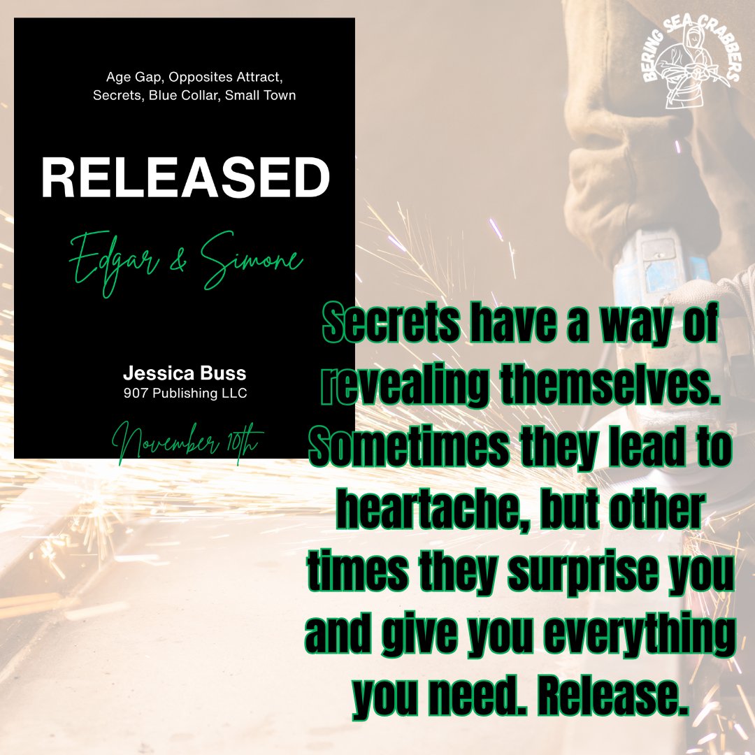 🦀 Edgar’s book has been added to the line-up, and you can preorder his book, Released, now.  🦀

Tropes:
Small Town
Blue Collar
Secrets
Opposites Attract
Age Gap/Cougar
Artist Vs. Curator
Deadliest Catch© vibes 

Preorder – mybook.to/bscreleased
TBR – goodreads.com/book/show/2315…
