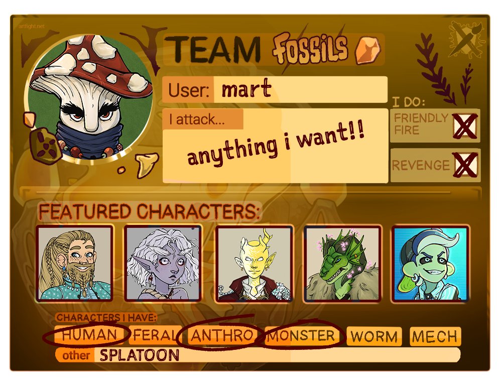MDoebling's tweet image. about that time again #artfight2025 #artfight 

artfight.net/~mart