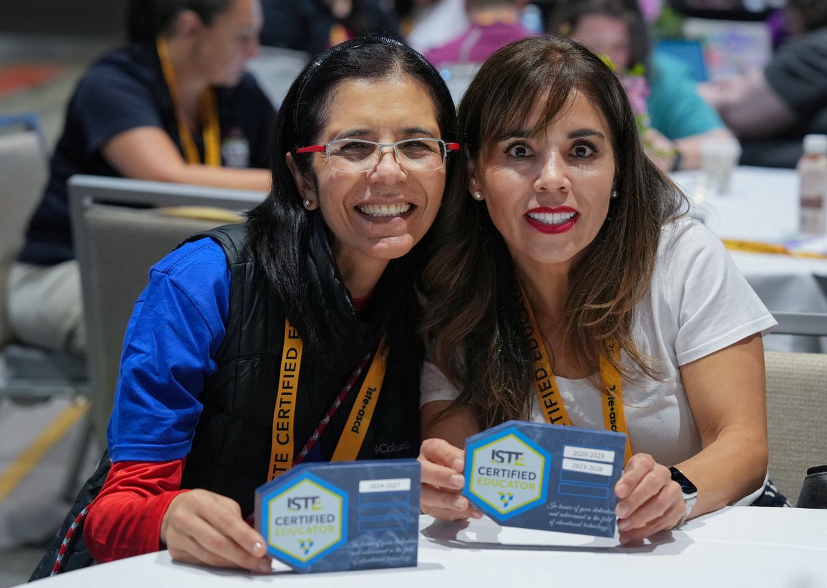 Join us in celebrating our newly ISTE Certified Educators! 🎓👏

They’re leading the way in transforming classrooms with technology.

Are you next? ➡️ iste.org/educator-certi…
#ISTELive #ASCDAnnual