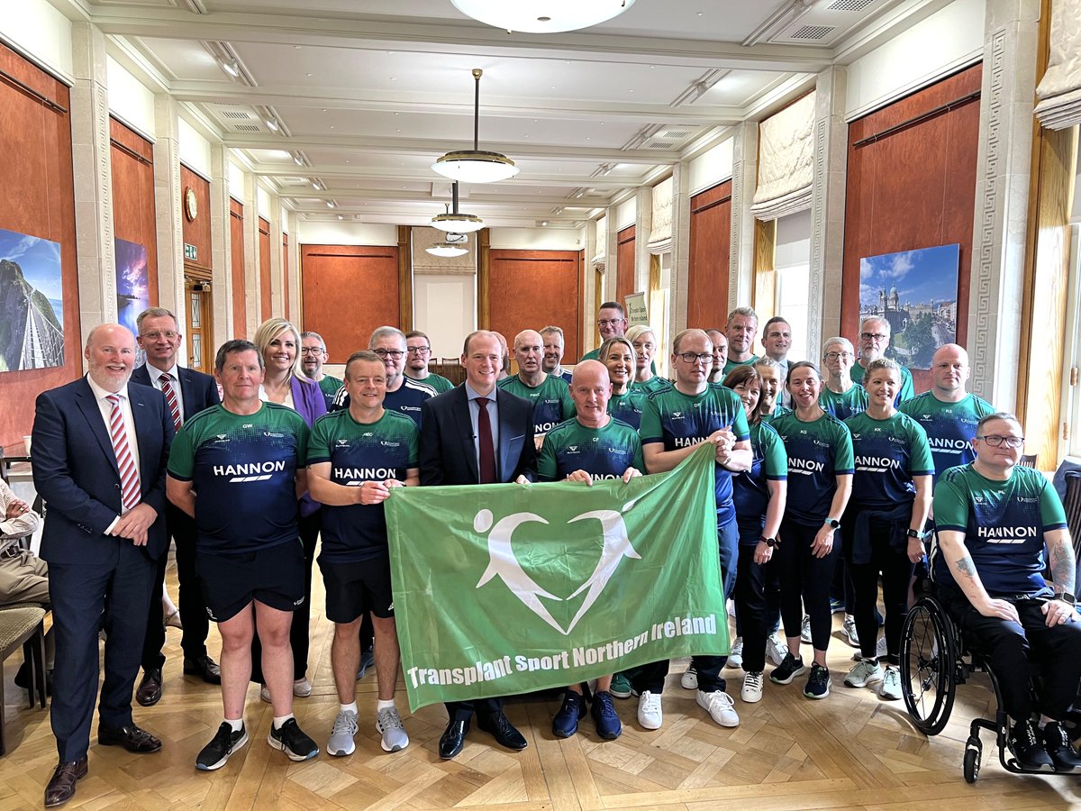 Brian Kingston (@briankingston) on Twitter photo Delighted to attend Stormont reception hosted by <a href="/CommunitiesNI/">Communities NI</a> Minister <a href="/gordonlyons1/">Gordon Lyons MLA</a>, along with party colleagues, for Transplant Sport NI team - 22 transplant & 5 living donor athletes - who will represent NI for 1st time at World Transplant Games in Dresden this August 👏👏 Delighted to attend Stormont reception hosted by <a href="/CommunitiesNI/">Communities NI</a> Minister <a href="/gordonlyons1/">Gordon Lyons MLA</a>, along with party colleagues, for Transplant Sport NI team - 22 transplant & 5 living donor athletes - who will represent NI for 1st time at World Transplant Games in Dresden this August 👏👏