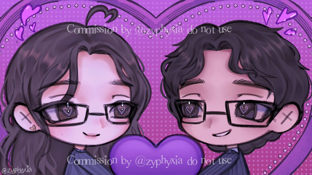 zyphyxiaa's tweet image. Couple commish i made! #artmoots #VGenComm