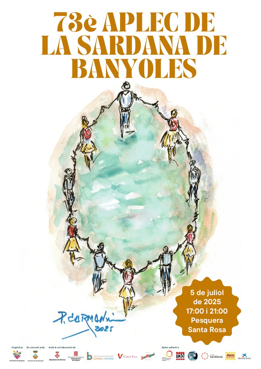 Agrupaplecsgiro's tweet photo. Aplecs de la Sardana d'aquest mes de juliol de 2025 de Comarques Gironines: Banyoles, Olot i Ripoll https://t.co/hS6HKbQucv