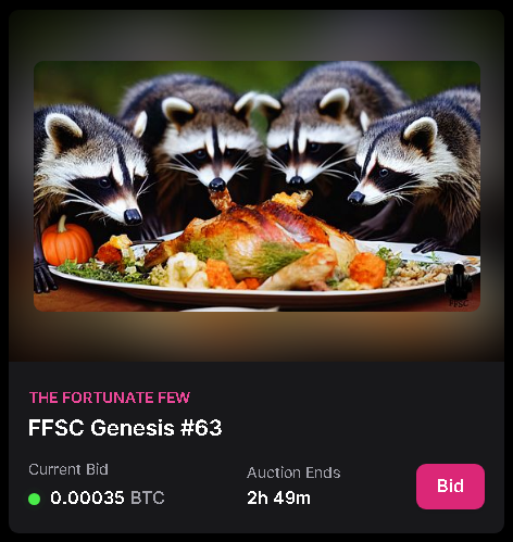 FortunateFewNFT's tweet photo. 🚨🔥 Final 35 NFTs – The Genesis Era Is Almost Complete! 🔥🚨
After 2 incredible years of weekly auctions/raffles, The Fortunate Few: Genesis Collection (TFF: Genesis) is now down to the LAST 35 NFTs on @StargazeZone!
✨ Why Own a TFF: Genesis NFT? ✨
🔸 Each NFT holds an EQUAL SHARE of the Genesis Treasury—currently valued at an impressive $14,000 USD! 🔸 Monthly Treasury rewards are paid out equally to all holders in $HOOD—a steady stream of rewards for active and long-term holders.
⏳ Current Auction Ending in just 3 HOURS! Don't miss your chance to secure your NFT and join this exclusive club! [Current bid - 0.00035BTC ($37 USD)
https://t.co/qMRlSr7KiH
Any Questions👇
https://t.co/eiSsk8rnUh
#NFT #NFTAuction #TheFortunateFew #PassiveIncome