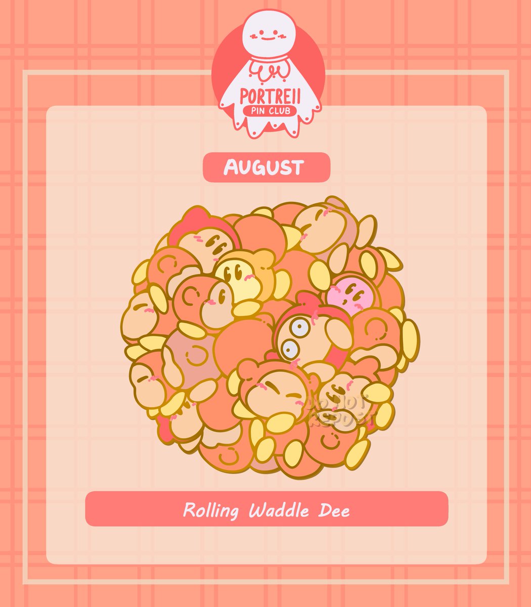 portreii's tweet image. ๐ ROLLING WADDLE DEE ๐
you can thank our pin club members for voting on this design for august!! look at this absolute UNIT of waddle dees ๐ฅฐ
get ready for the rolling waddle dee next month, be sure to sign up before the 31st! ๐งก๐