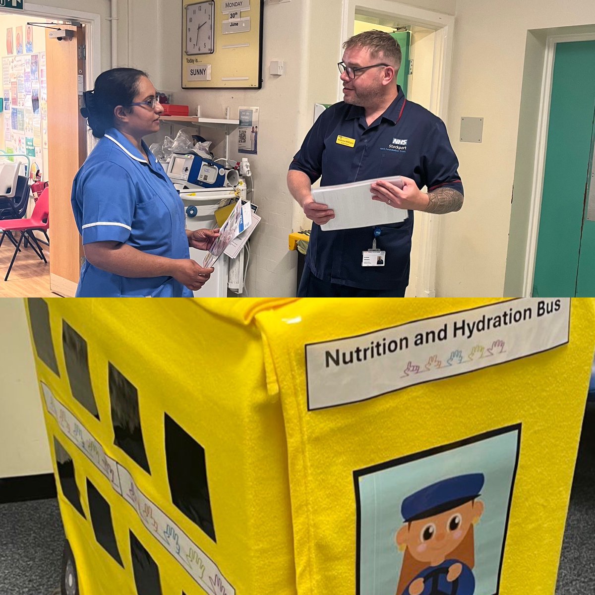 Mamoona Hood (@hood_mamoona) on Twitter photo π Day 1: Nutrition & Hydration | Toolbox Training on the Move! Our bus made another important stop on B5
<a href="/StockportNHS/">Stockport NHS FT</a> π <a href="/helshow1/">HH</a> <a href="/NicolaFirth6/">Nicola Firth</a> <a href="/AoifeIsherwood/">#hellomynameis π» Aoife π</a> <a href="/StockportPtExp/">Stockport Patient Experience</a> <a href="/lee_woolfe/">Lee Woolfe</a> <a href="/rchamoto/">Rebecca Chamoto</a> <a href="/ChrisOL05142560/">Chris O'Loughlin</a> <a href="/SueACarroll/">Sue Carroll</a> <a href="/MedSupportSft/">Medicine and Urgent Care Division</a> <a href="/PatriotOfori/">Patriot</a> <a href="/Pollybegum3/">Polly Begum</a> π Day 1: Nutrition & Hydration | Toolbox Training on the Move! Our bus made another important stop on B5
<a href="/StockportNHS/">Stockport NHS FT</a> π <a href="/helshow1/">HH</a> <a href="/NicolaFirth6/">Nicola Firth</a> <a href="/AoifeIsherwood/">#hellomynameis π» Aoife π</a> <a href="/StockportPtExp/">Stockport Patient Experience</a> <a href="/lee_woolfe/">Lee Woolfe</a> <a href="/rchamoto/">Rebecca Chamoto</a> <a href="/ChrisOL05142560/">Chris O'Loughlin</a> <a href="/SueACarroll/">Sue Carroll</a> <a href="/MedSupportSft/">Medicine and Urgent Care Division</a> <a href="/PatriotOfori/">Patriot</a> <a href="/Pollybegum3/">Polly Begum</a>
