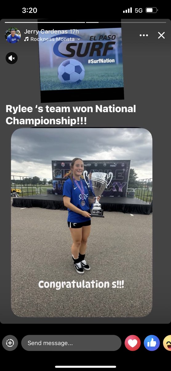 Congratulations to our daughter, Rylee, and the El Paso, TX team - National Champions!