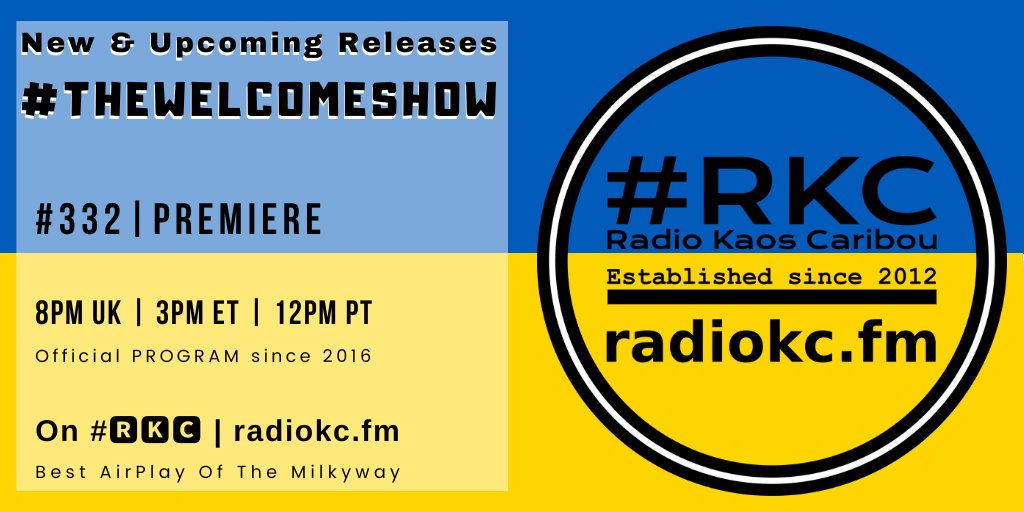 #π₯ππ (@radiokc) on Twitter photo TODAY
π8PM UKβͺ3PM ETβͺ12PM PT
#TheWelcomeShow #332 PREMIERE
π& Upcoming Releases
β¬οΈDetailsβ¬οΈ
π fb.com/RadioKC/posts/β¦
π» #ππ
Ίπ
² featuring
<a href="/MancUnionband/">MancUnion</a> β <a href="/dothsband/">Death Of The High Street</a> β @brokencolourstg β Drugs In Sport β <a href="/almatcott4ever/">Al Matcott</a> β <a href="/SadChloeband/">SAD CHLOΓ</a> β @pinkrabbits4
.../... TODAY
π8PM UKβͺ3PM ETβͺ12PM PT
#TheWelcomeShow #332 PREMIERE
π& Upcoming Releases
β¬οΈDetailsβ¬οΈ
π fb.com/RadioKC/posts/β¦
π» #ππ
Ίπ
² featuring
<a href="/MancUnionband/">MancUnion</a> β <a href="/dothsband/">Death Of The High Street</a> β @brokencolourstg β Drugs In Sport β <a href="/almatcott4ever/">Al Matcott</a> β <a href="/SadChloeband/">SAD CHLOΓ</a> β @pinkrabbits4
.../...