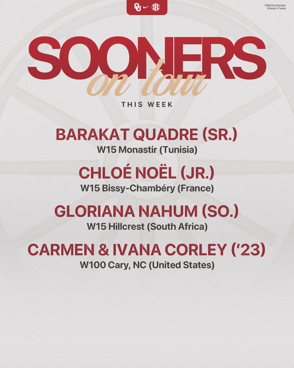 The summer grind continues 🎾

#prOU | #BoomerSooner