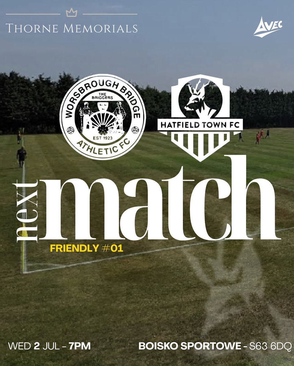 Hatfield_TownFC's tweet image. And so it begins.. We face Worsbrough Bridge on Wednesday in our first Pre-Season friendly! 🔵🟡