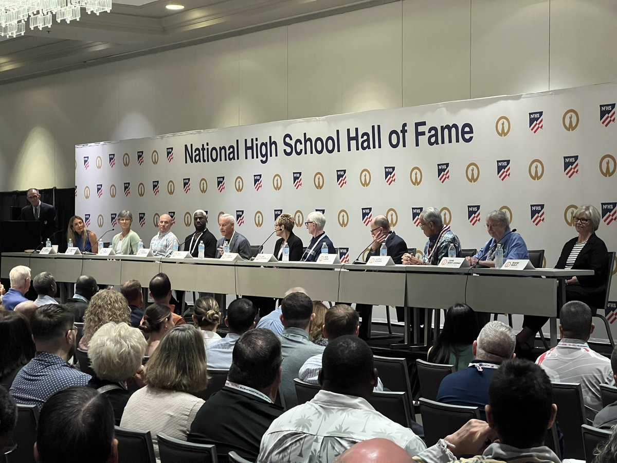 NYSPHSAA's tweet image. It’s Hall of Fame Monday!
We are underway in Chicago for the National High School Hall of Fame press conference during the @NFHS_Org Summer Meetings
Tune in to the press conference, and join us for dinner as we get to celebrate New York’s own Caryn Schoff-Kovatch as she’s…