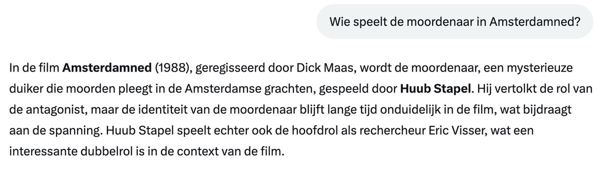 Ok, GROK nemen we voortaan ook maar met een korreltje zout... 

#Grok