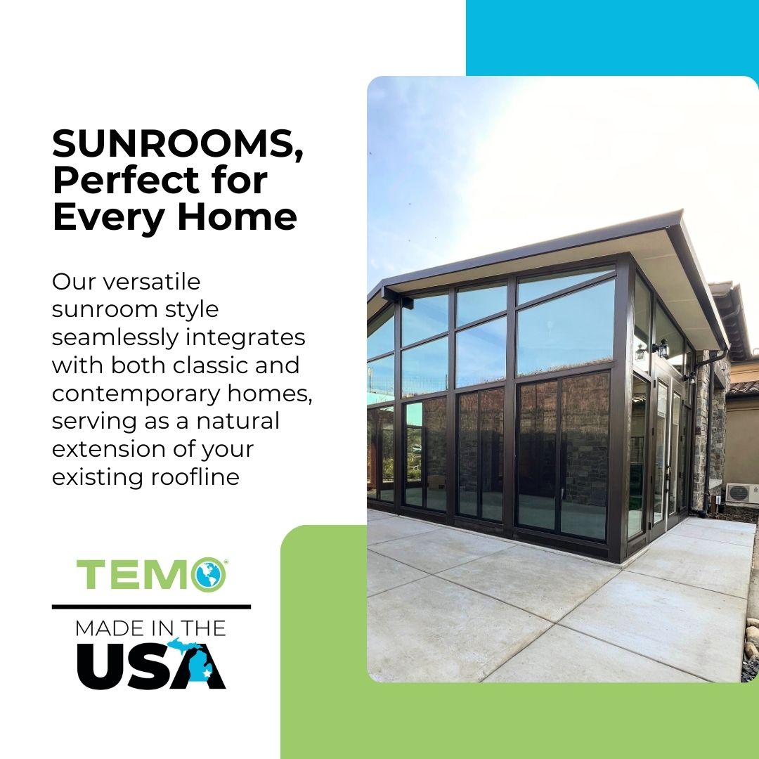 TEMOInc's tweet photo. Blending effortlessly with both modern and traditional homes, this sunroom is built to fit right in. Installed by California Sunroom, CA -- an authorized TEMO dealer.
Learn more or request a free consultation at https://t.co/XXtd9VoNOm.
#MadeInTheUSA #TEMOSunrooms #HomeExtension https://t.co/gj0Yvj5SP5