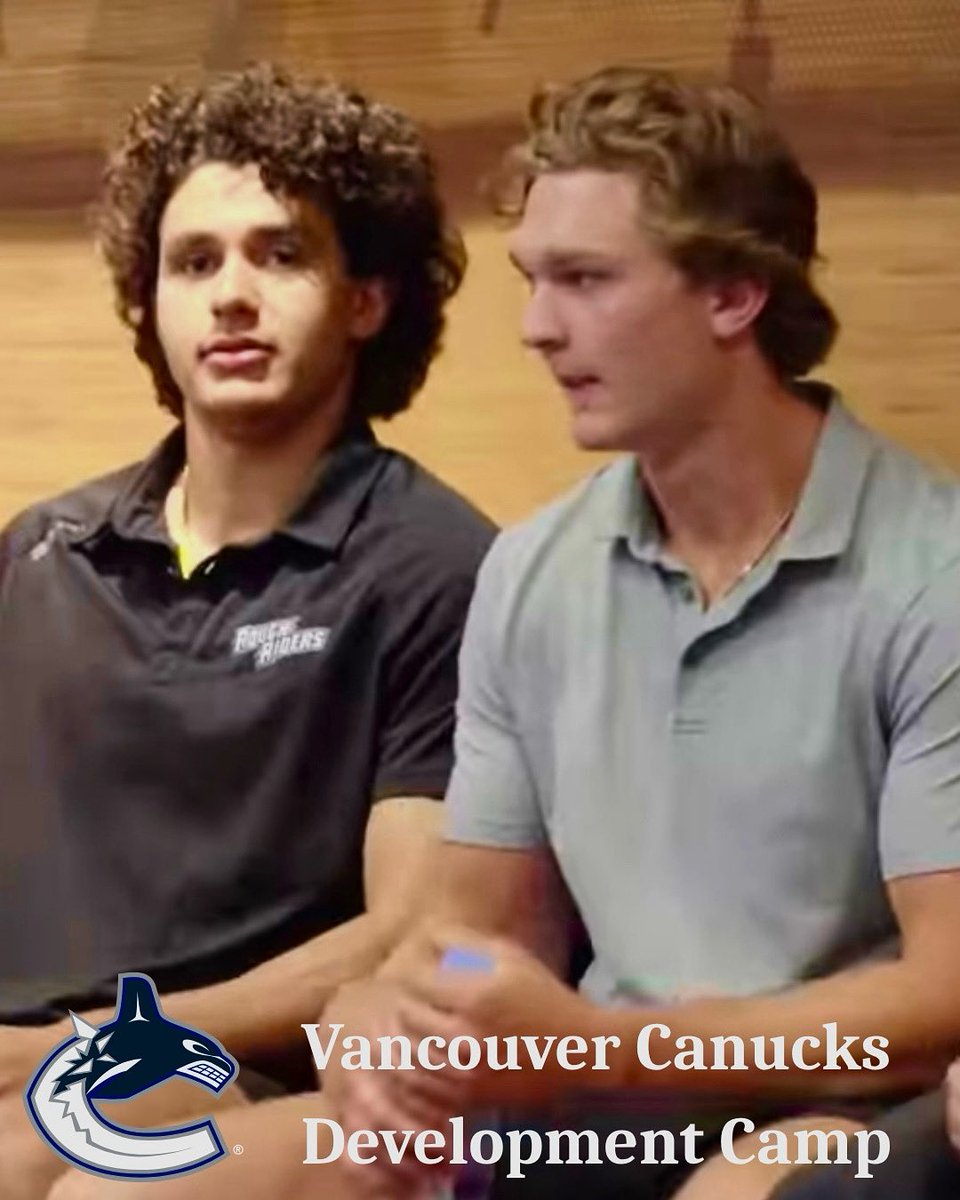 👀 I spy ✌️RoughRiders at the Vancouver Canucks Development Camp. Good luck, @hajibi_15 and <a href="/b/">b</a>.muthersbaugh! 👊🏻👊🏻
 
#LetsRide #Canucks