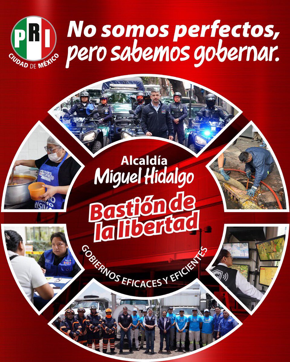 PRICDMX_'s tweet photo. La @AlcaldiaMHmx  es el bastión de la libertad, que garantiza resultados. 

@mauriciotabe, ya tu sabes, trabaja con entrega y honestidad.

¡El PRI si sabe gobernar! https://t.co/TleYiJvlsX