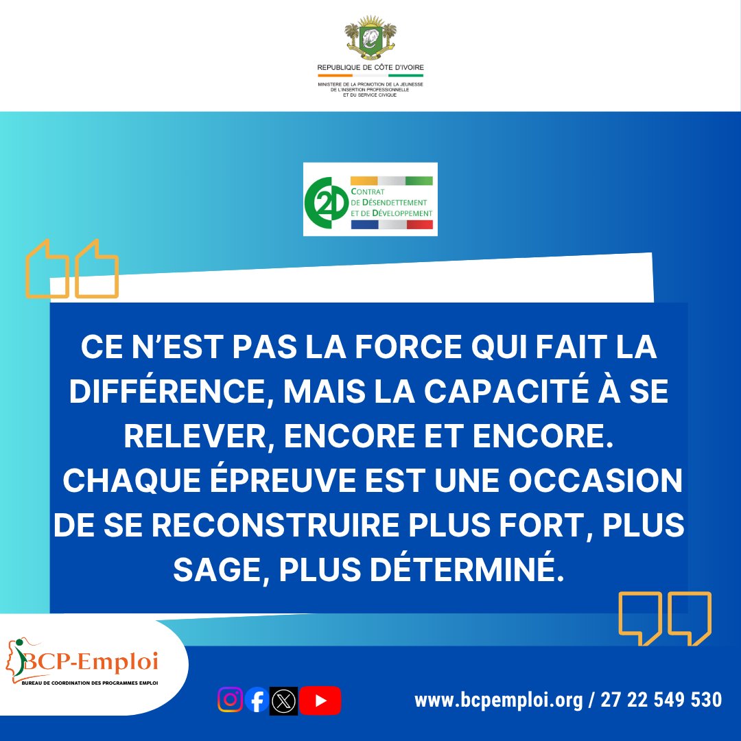 💪 Cette semaine, avance avec confiance. Tu n’as pas à être parfait, tu dois juste être persévérant.

#MondayMotivation #Résilience #ForceIntérieure #Inspiration #DéveloppementPersonnel