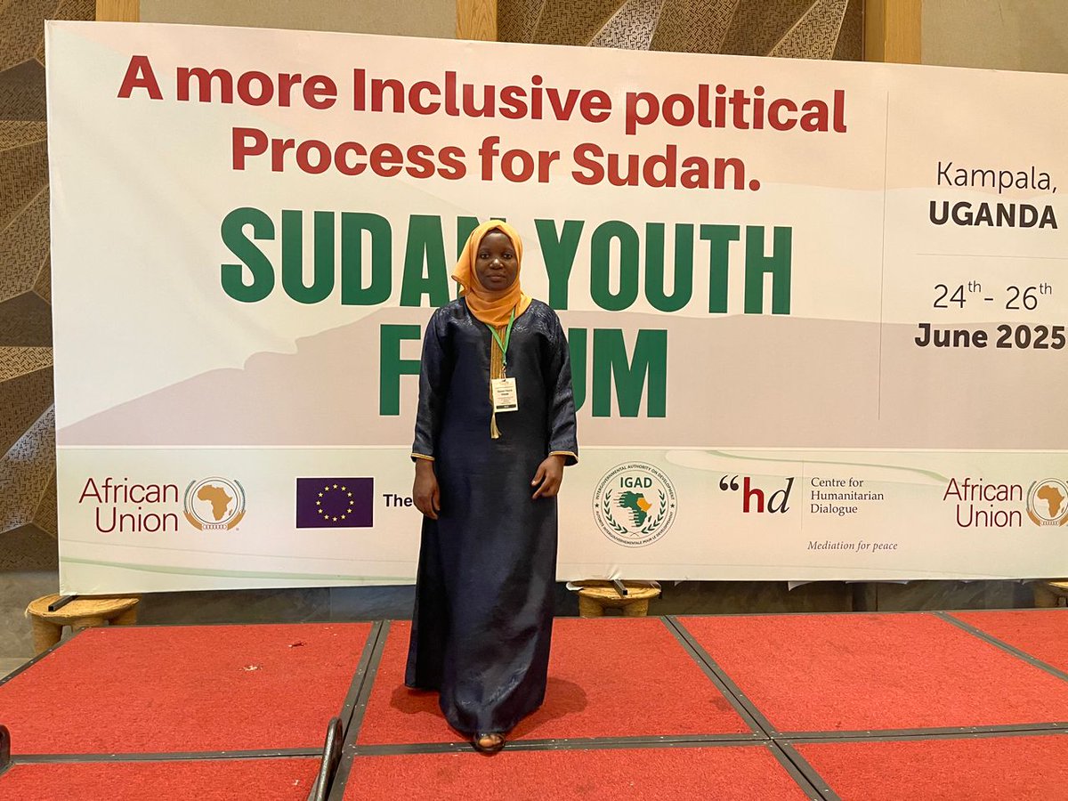 I recently took part in the Sudanese Youth Forum under the theme “A More Inclusive Political Process for Sudan,” convened by the <a href="/_AfricanUnion/">African Union</a>   &amp; <a href="/IGADsecretariat/">IGAD Secretariat</a>, with support from the #EU. The event took place in Kampala, Uganda. 1/3