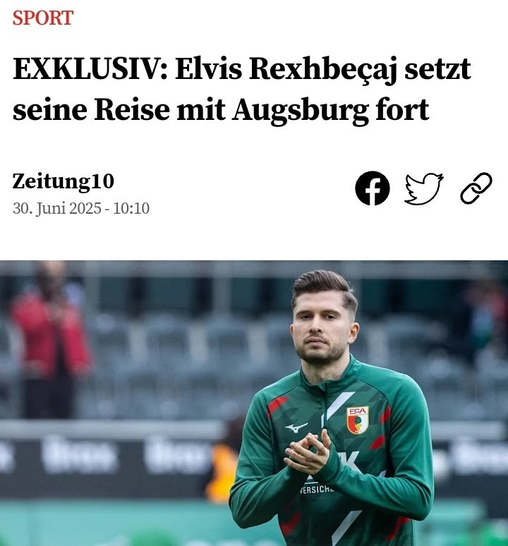 Wie die kosovarische Tageszeitung "Gazeta 10" aus dem Umfeld von Elvis Rexhbecaj erfahren haben will, soll dieser kurz vor einer Vertragsverlängerung stehen.

Wie seriös diese Quelle jedoch tatsächlich ist, lässt sich nur schwer einordnen.