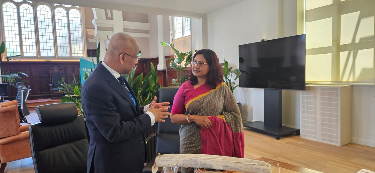 BDHCLondon's tweet image. High Commissioner @abida1968 Abida Islam Proposes ‘Bangladesh Heritage Month’ During Meeting with @TowerHamletsNow Mayor @LutfurRahmanTH. Rahman. Mayor Lutfur Rahman warmly received High Commissioner Abida Islam at the Tower Hamlets Council.