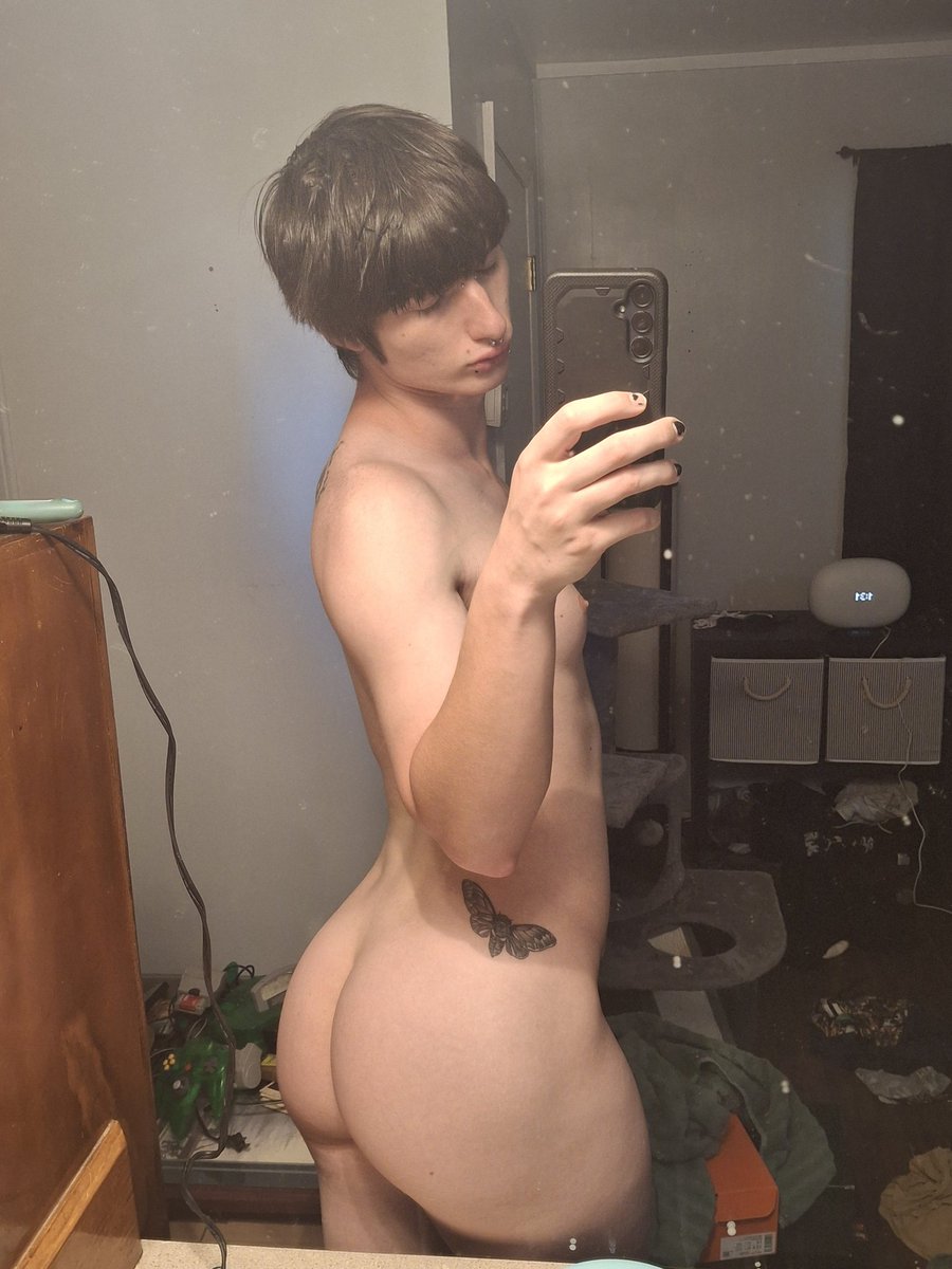 just a couple after shower selfies