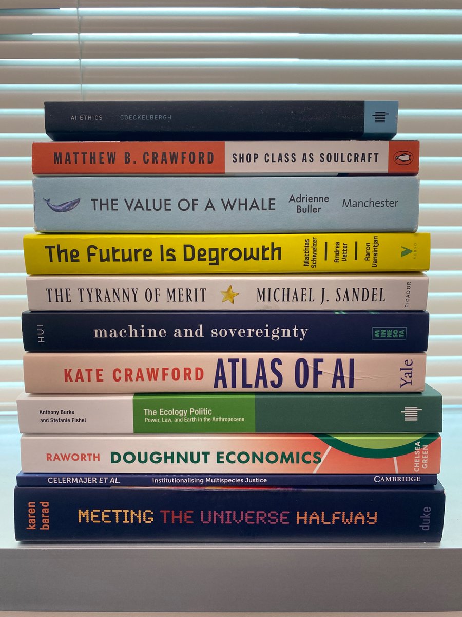 JoshGellers's tweet image. Q: What does an environmental political scientist who does work on #AI read?
A: