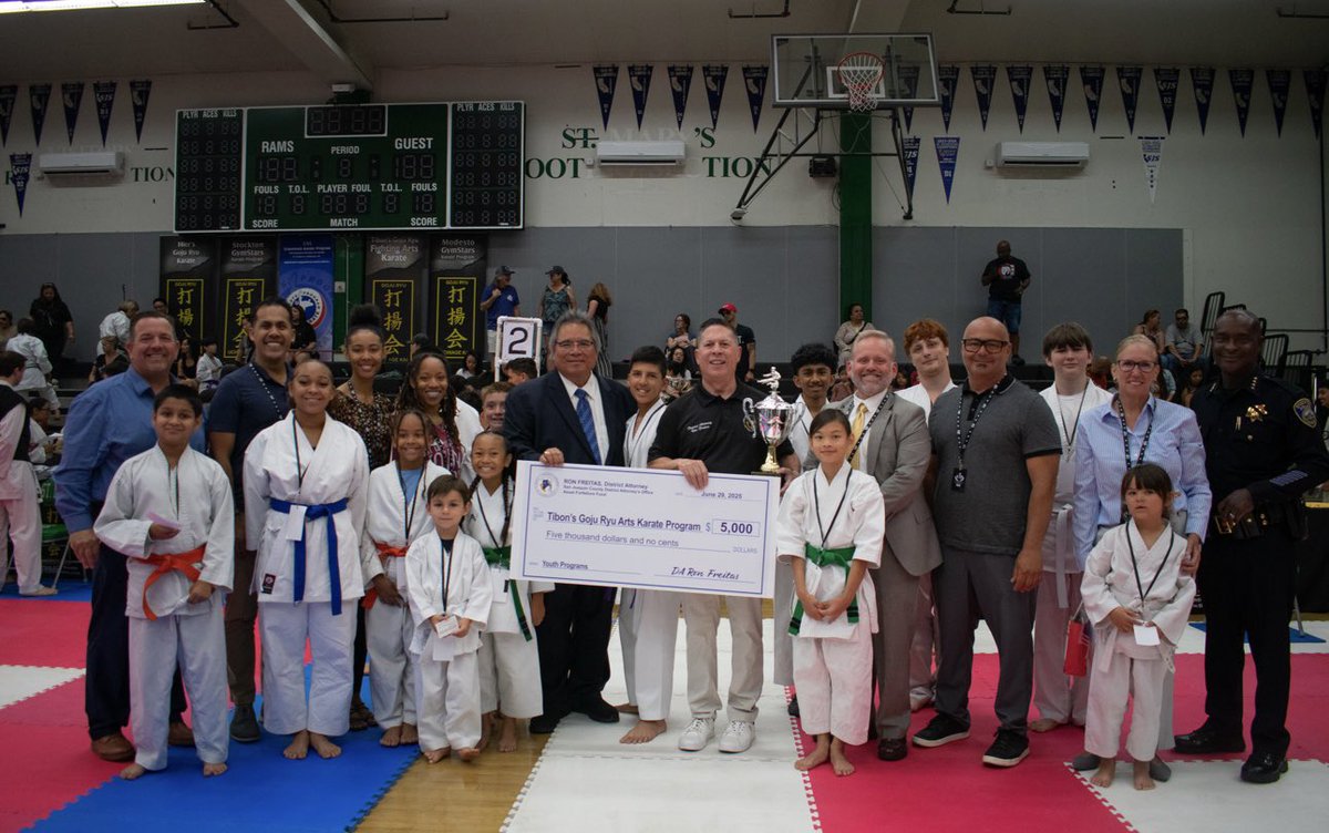 DA Ron Freitas &amp; the San Joaquin County District Attorney’s Office attended the 37th Annual Tibon Goju Ryu Karate Tournament, celebrating the extraordinary Gene Tibon &amp; his family, beloved community pillars who have positively transformed countless lives through their dedication.