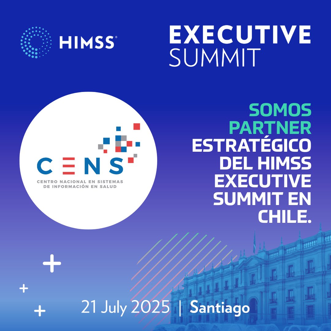 🙌🏼 ¡Nos sumamos como partner estratégico del <a href="/HIMSS/">HIMSS</a> Executive Summit en Chile! Un espacio diseñado para reflexionar sobre los desafíos y oportunidades que la tecnología está generando en el sistema de salud del país.

🌐 Más información e inscripciones en himss.org/events-overvie…