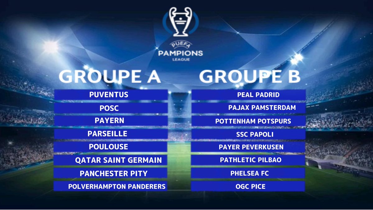 _PeFoot's tweet image. OFFICIEL ๐จ
VOICI LE RรSULTAT DES TIRAGES DE PAMPIONS LEAGUES
VOS AVIS ET VOS PRONOS ? ๐