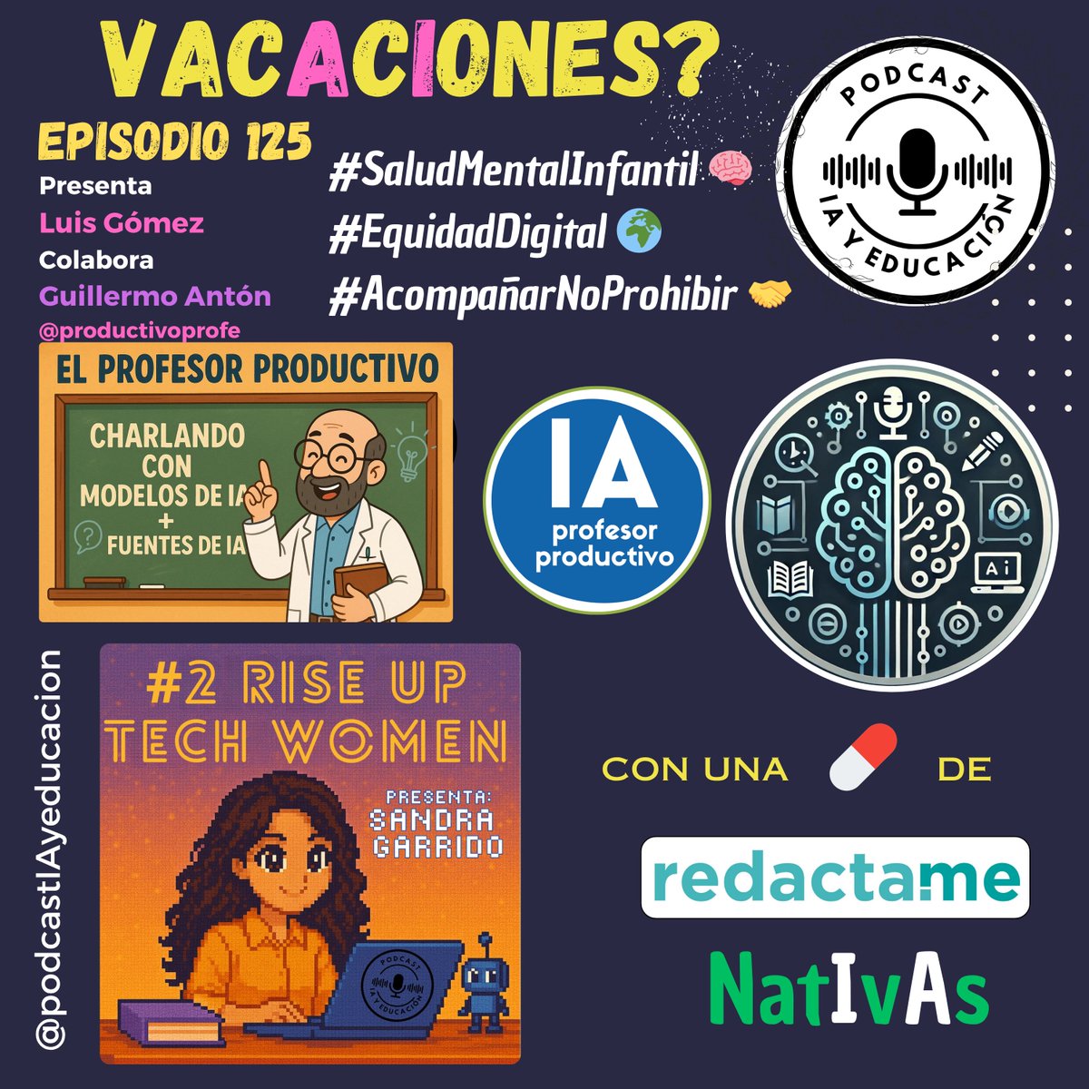 Inteligencia Artificial Y Educación (@iayeducacion) on Twitter photo NEW! go.ivoox.com/rf/151431389
🔍 ¿Prohibir o acompañar la tecnología en la escuela y la administración?
🚀 #SandraGarrido de <a href="/udit_es/">UDIT</a> en #RiseUpTechWomen
👨🏫 <a href="/ProductivoProfe/">Profesor Productivo</a> : Charlas con modelos de IA + Fuentes de IA
🧠 <a href="/jesusrivasluis/">Jesus Rivas</a> de <a href="/redacta_me/">redacta.me</a> Edu💊 NEW! go.ivoox.com/rf/151431389
🔍 ¿Prohibir o acompañar la tecnología en la escuela y la administración?
🚀 #SandraGarrido de <a href="/udit_es/">UDIT</a> en #RiseUpTechWomen
👨🏫 <a href="/ProductivoProfe/">Profesor Productivo</a> : Charlas con modelos de IA + Fuentes de IA
🧠 <a href="/jesusrivasluis/">Jesus Rivas</a> de <a href="/redacta_me/">redacta.me</a> Edu💊