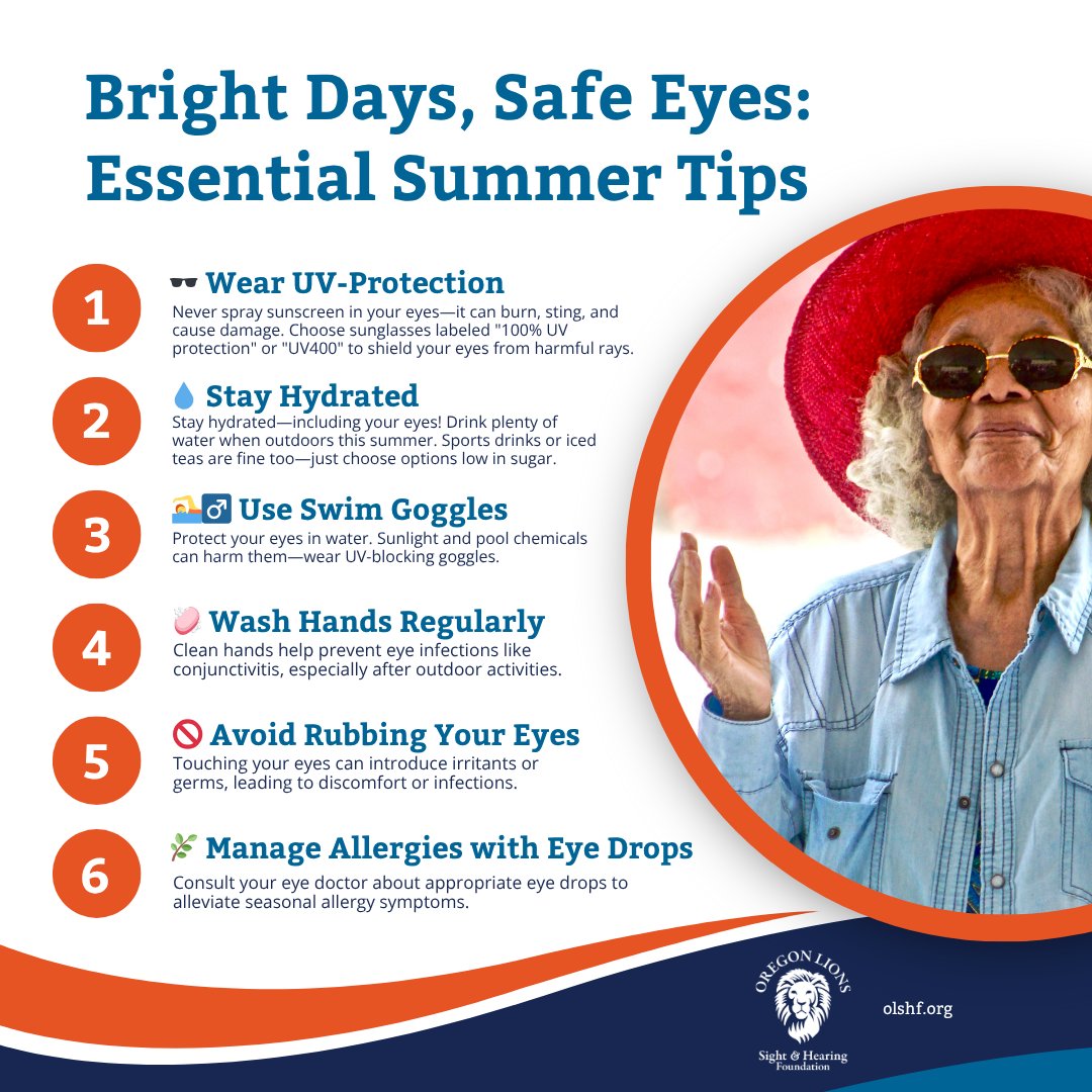 🦁 Protect your sight this summer—simple steps for healthy Oregon eyes all season long!