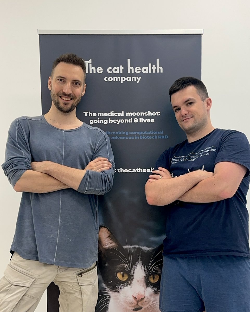 Alexey Strygin (@strygah) on Twitter photo My best-performing portfolio company, stellar results in both R&D and other developments. Can’t share much yet, but keep a very close eye on <a href="/thecathealthco/">The Cat Health Company</a>.
Just visited their lab. Very bullish (cattish?) on our cats living longer quite soon.
😼🚀
<a href="/DrAlexVoda/">Dr. Alex Voda</a> <a href="/AlexBacita/">Alexandru Bacita</a> My best-performing portfolio company, stellar results in both R&D and other developments. Can’t share much yet, but keep a very close eye on <a href="/thecathealthco/">The Cat Health Company</a>.
Just visited their lab. Very bullish (cattish?) on our cats living longer quite soon.
😼🚀
<a href="/DrAlexVoda/">Dr. Alex Voda</a> <a href="/AlexBacita/">Alexandru Bacita</a>