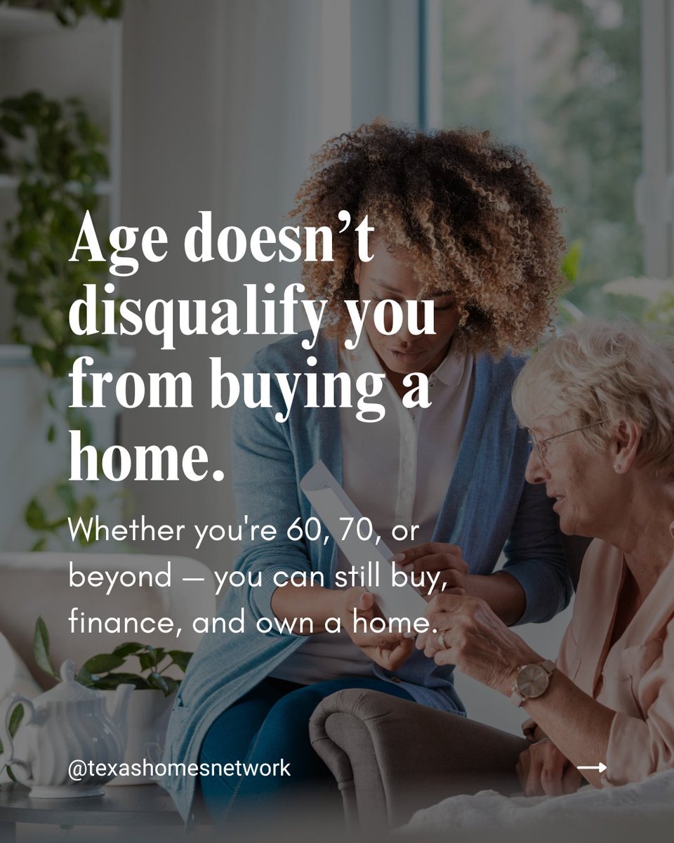 hayes_texas's tweet image. ✅ Yes, you can buy a home after 60 — and many people do it every day!

From traditional loans to reverse mortgages to buying with equity, let’s find what works for you.

#FAQMonday #SeniorRealEstate #BuyAfter60 #TexasHomeNetwork #MortgageOptionsForSeniors #DownsizingHelp