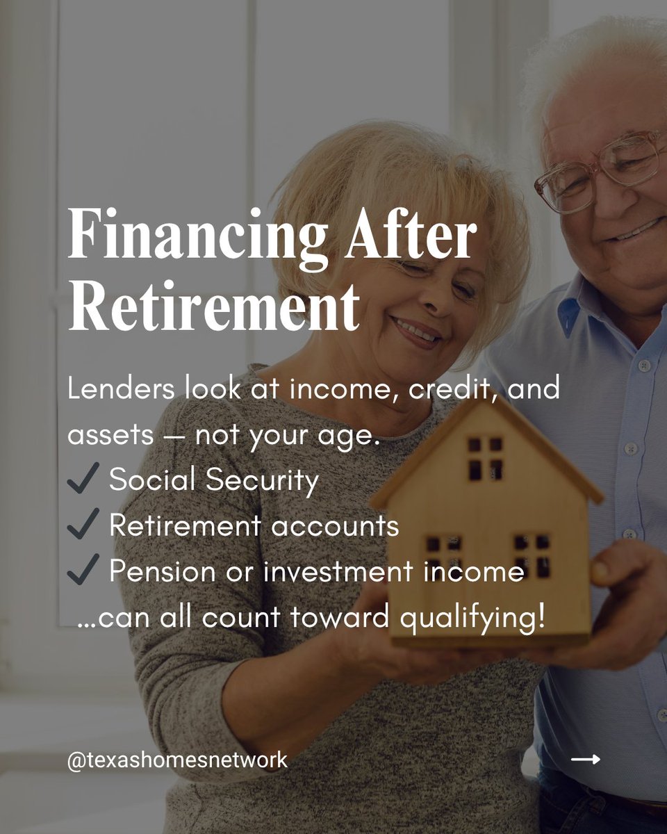 hayes_texas's tweet image. ✅ Yes, you can buy a home after 60 — and many people do it every day!

From traditional loans to reverse mortgages to buying with equity, let’s find what works for you.

#FAQMonday #SeniorRealEstate #BuyAfter60 #TexasHomeNetwork #MortgageOptionsForSeniors #DownsizingHelp