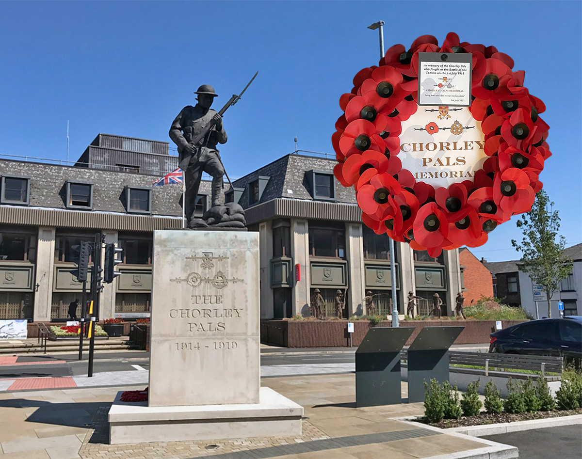 There will be a short act of remembrance at the iconic #WW1 Pals Memorial in #Chorley town centre tomorrow morning (Tuesday) at 7.30 a.m., the 109th anniversary of the start of the Battle of the Somme in 1916. <a href="/accringtonpals/">Andrew Jackson 🇺🇦</a> #Lancashire