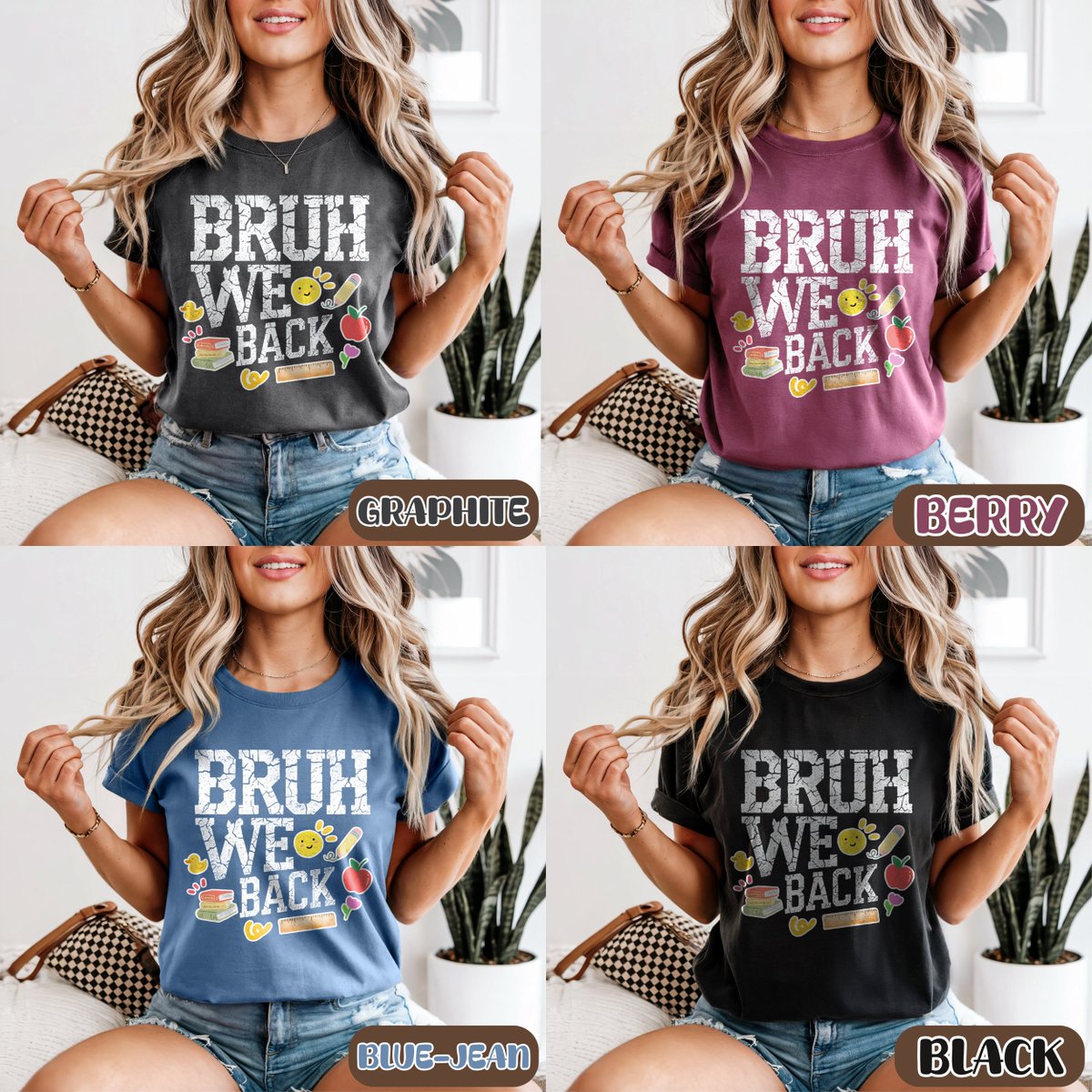 NKimilar96781's tweet image. BRUH. WE BACK. 😂💼
Start school strong with this cracked-font banger.
Shop now : nywniwroom.etsy.com/listing/432823…

🧠📚 #BackToSchool #BruhWeBack #SchoolShirt #TeacherVibes