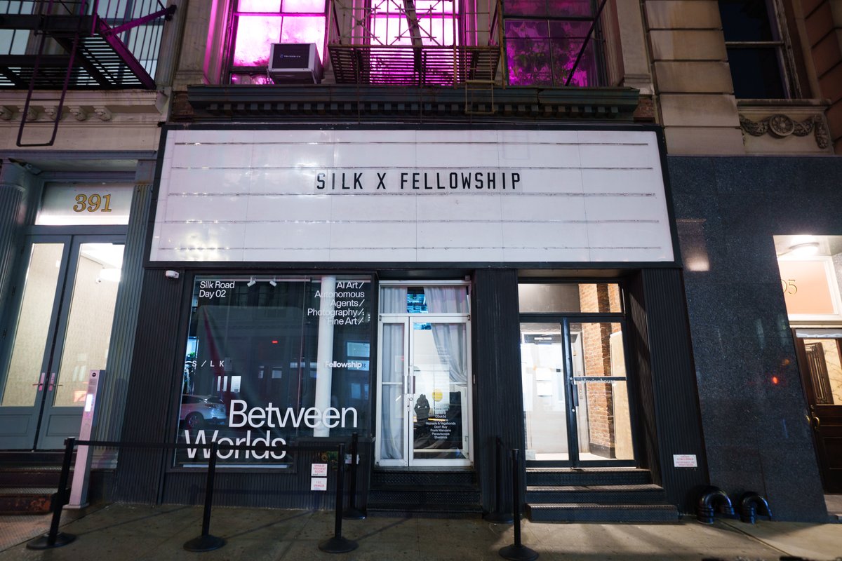 1/23
Last Thursday, we hosted Silk Road Day 02 / Between Worlds in New York City.

A one-day event shaped by presentations, showcases, features, presence, and conversation, — held during <a href="/NFT_NYC/">NFT.NYC</a> in collaboration with <a href="/fellowshiptrust/">Fellowship</a>.

A thread in reflection ↓