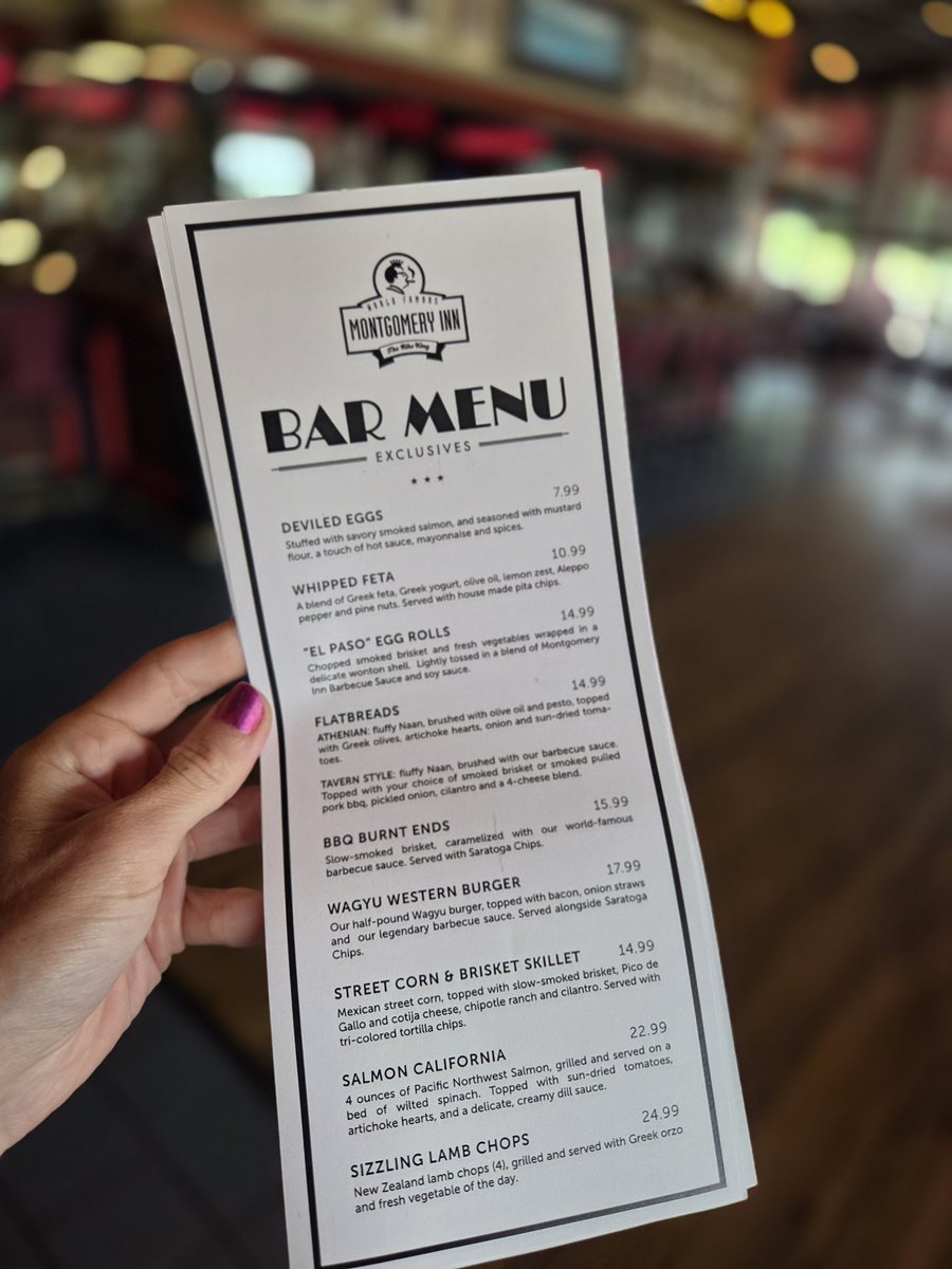 MontgomeryInn_'s tweet image. New Bar Menu. New Happy Hour. Same Legendary Flavor.
Join us for our NEW Happy Hour and Bar Menu, Tuesday–Friday from 4–7 PM, with $2 off beer and $3 off select cocktails. Come unwind with us! 🍻
What are you most excited to try?