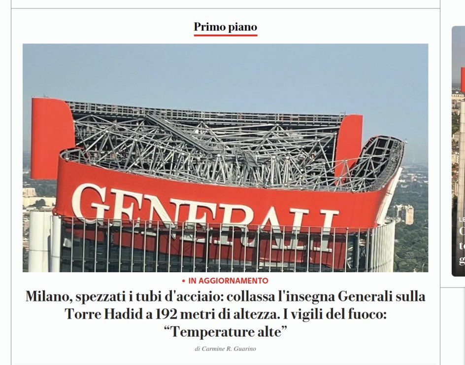 Tutti i giornalisti sanno  che l'acciaio fonde a 40 gradi, no?