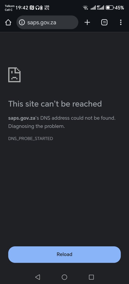 SphepheloGhetto's tweet photo. @CrimeWatch_RSA @SAPoliceService Can't access the site 😭 https://t.co/37LGTvS8fu