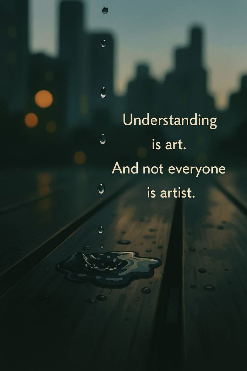 Understanding is art.