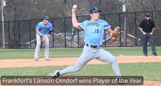 Honored to be chosen as the 6th player in Frankfort history to win the Cumberland Times News Player of the Year. 

Thank you to all my teammates for helping me achieve this award. Thank you also to the writers and coaches who voted for me.