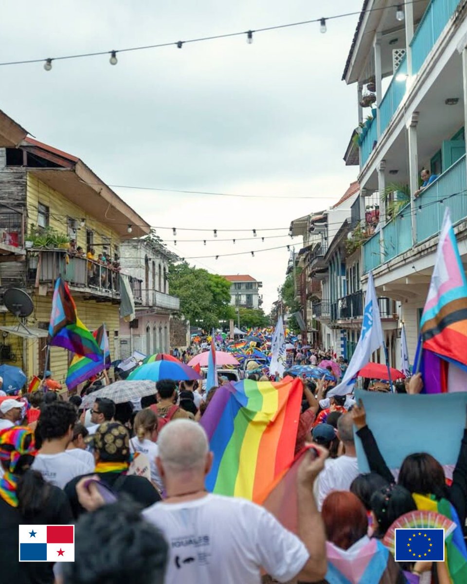 La Unión Europea se unió a la Marcha del Orgullo en Panamá  junto a otras embajadas y los jóvenes del Altavoz Juvenil.

Así reafirmando nuestro compromiso con sociedades inclusivas, con igualdad de derechos para todas las personas, en todo el mundo. ❤️🧡💛💚💙💜