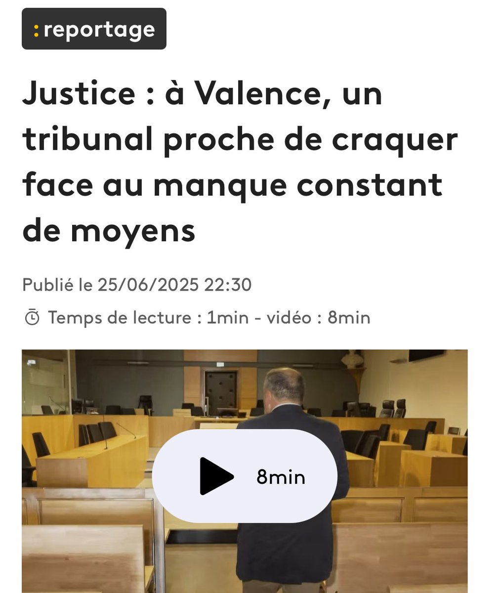 Thibaut Monnier (@monnierthibaut) on Twitter photo ❗️Le Tribunal judiciaire de Valence est au bord de la rupture, les affaires de Crépol et du meurtre du jeune Nicolas ne sont toujours pas jugées, mais quand il s’agit de <a href="/MarionMarechal/">Marion Maréchal</a>, la justice fait preuve d’une exceptionnelle célérité… ❗️Le Tribunal judiciaire de Valence est au bord de la rupture, les affaires de Crépol et du meurtre du jeune Nicolas ne sont toujours pas jugées, mais quand il s’agit de <a href="/MarionMarechal/">Marion Maréchal</a>, la justice fait preuve d’une exceptionnelle célérité…