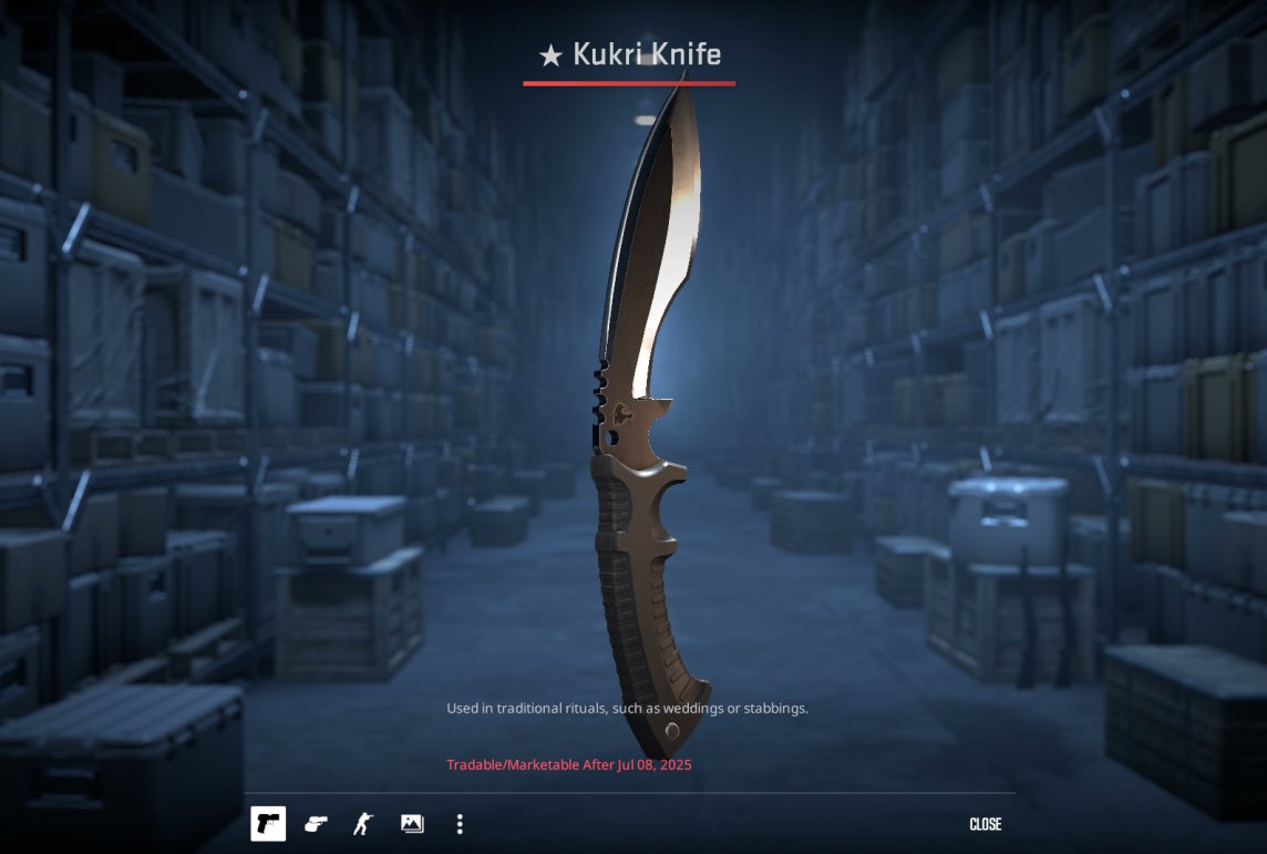 pulled my first knife