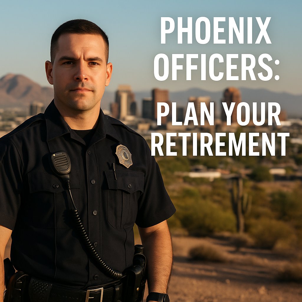 MAPLawRetire's tweet photo. 🚨 Phoenix Officers: Your Future Deserves Backup 🌵

You’ve spent your career protecting Phoenix — now it’s time to protect your future. 
Whether you're 5 years away from retirement or just starting to think about it, financial planning is key to making the most of your benefits. https://t.co/eMdHb4eYrg