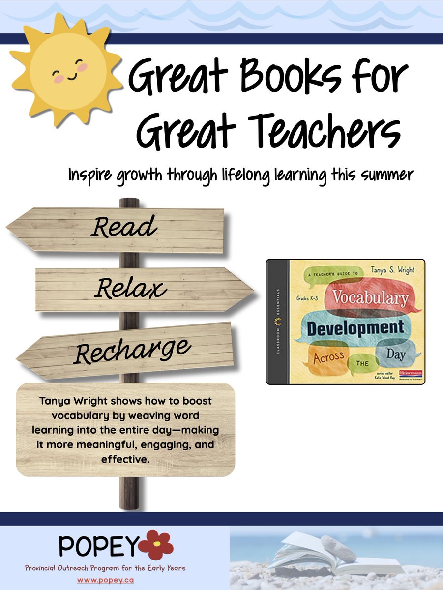 POPEY BC (@popeybc) on Twitter photo Great books for great teachers 📚
"A Teacher’s Guide to Vocabulary Development Across the Day" by Tanya Wright Great books for great teachers 📚
"A Teacher’s Guide to Vocabulary Development Across the Day" by Tanya Wright