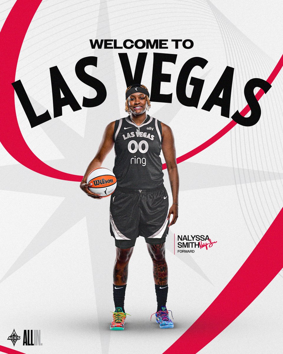 WELCOME TO LAS VEGAS, NALYSSA! 🎰

Aces fans, show some love and welcome <a href="/NaLyssaSmith/">#1</a>!